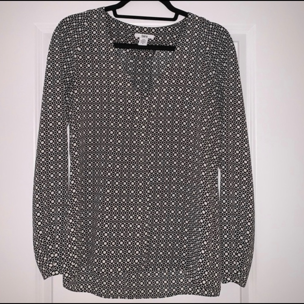 NWOT Bar III Black and White Blouse